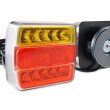 Zestaw świateł LED do przyczepki na magnes 12V AMIO-02141 - 4