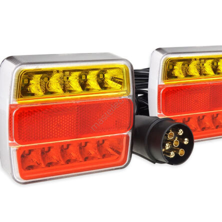 Zestaw świateł LED do przyczepki na magnes 12V AMIO-02141