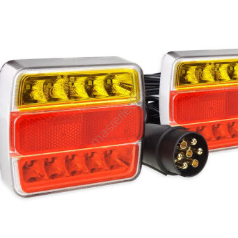 Zestaw świateł LED do przyczepki na magnes 12V AMIO-02141