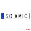 Uchwyt mocowanie tablicy rejestracyjnej AMIO-03181 - 5