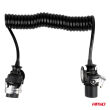 Przewód spiralny naczepy TIR 2x 7 PIN typ EBS 5m 24V AMIO-04383 - 2