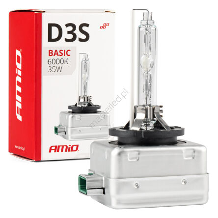 Żarówka ksenonowa żarnik xenon D3S 35W 6000K AMiO BASIC AMIO-02948