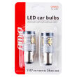 Żarówki LED CANBUS 3020 24SMD 1157 BAY15D P21/5W White 12V 24V AMIO-02798 - 4