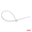 Opaski zaciskowe białe 2.5×100mm 100 szt. AMIO-04305 - 2
