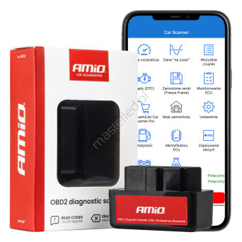 Skaner tester interfejs diagnostyczny AMiO OBD2 BT mini AMIO-04732