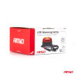 Lampa ostrzegawcza błyskowa mini kogut 18 LED magnes R65 R10 12V 24V W21ml AMIO-02924 - 6