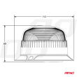 Lampa ostrzegawcza błyskowa mini kogut 18 LED magnes R65 R10 12V 24V W21ml AMIO-02924 - 7