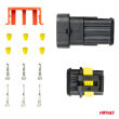 Kostka wtyk złącze hermetyczne superseal 3 PIN AMIO-03519 - 3
