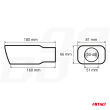 Końcówka tłumika wydechu stal nierdzewna MT 015 chrom AMIO-01315 - 5