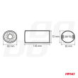 Końcówka tłumika wydechu stal nierdzewna MT 006 chrom AMIO-01306 - 5