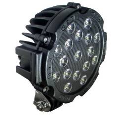 Lampa robocza LED 17x LED okrągła czarna L0091-B /L0091