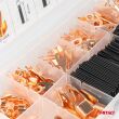 Konektory oczkowe miedziane koszulki termokurczliwe zestaw komplet 180 el. AMIO-03984 - 2