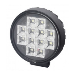Lampa robocza 12x LED okrągła z włącznikiem L0153