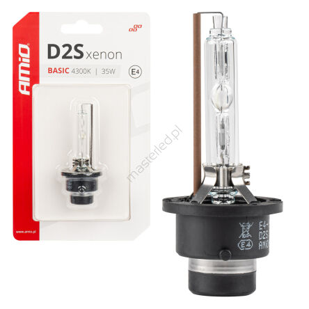 Żarówka ksenonowa żarnik xenon D2S 4300K BASIC blister AMIO-03860
