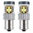 Żarówki LED CANBUS 3020 24SMD 1156 BA15S P21W R10W R5W White 12V 24V AMIO-02797 - 2