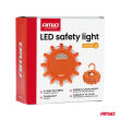 Samochodowa lampa awaryjna akumulatorowa z funkcją latarki 12SMD+3SMD 650mAh (BATT) światło pomarańczowe AMIO-04829 - 8