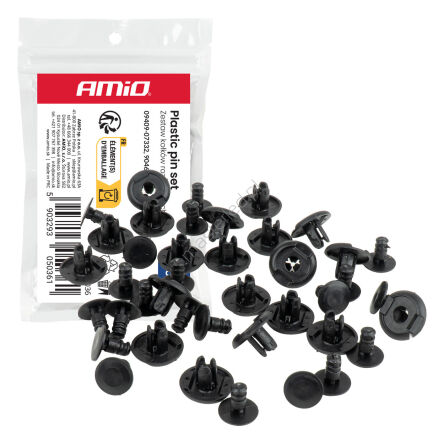 Zestaw kołków rozporowych 10 mm ⌀ 6.5 mm 20szt. AMIO-05036