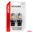 Żarówki LED STANDARD 7440 WY21W 3030 15SMD pomarańczowe 12V 24V AMIO-04997 - 4