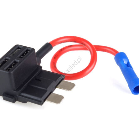 Adapter bezpiecznikowy dodatkowy bezpiecznik bajpas STANDARD 20A AMIO-02334