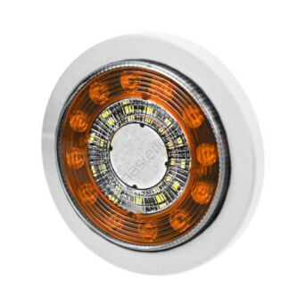 Lampa pozycyjna przednia , kierunkowskaz LED PRO-MIDI-RING WHITE EDITION wpuszczana