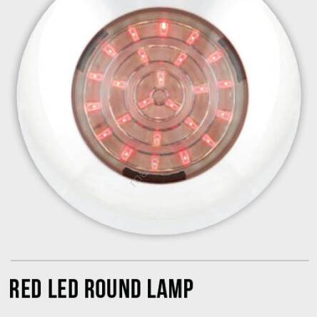 Lampa do oświetlenia wnętrz.    RED  12V  (Series 7524 RW)