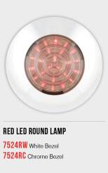 Lampa do oświetlenia wnętrz.    RED  12V  (Series 7524 RW)