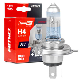 Żarówki halogenowe H4 24V 75/70W LumiTec LIMITED +120% DUO AMIO-04951