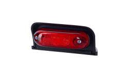 Obrysówka LED LD 231 czerwona owalna w wersji narożnej 12/24V