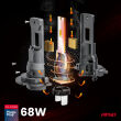 Żarówki samochodowe LED seria F25 PRO BLACK FULL CANBUS H7 68W 12V 24V AMIO-04720 - 6