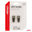 Żarówki LED CANBUS T10e W5W 3x2055 SMD White 12V 24V AMIO-03720 - 5