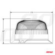 Lampa ostrzegawcza błyskowa mini kogut 18 LED śruby R65 R10 12V 24V W213b AMIO-02926 - 6