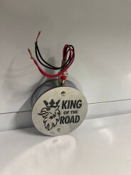 Uszy pod lusterka Scania King of the Road biało-czerwone