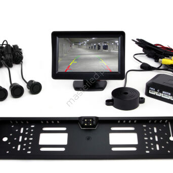 Zestaw czujników TFT01 4,3" z kamerą CAM-402 LED 4 sensory czarne "GOLD"