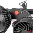 Wiatrak samochodowy wentylator na zagłówek z ładowarką USB 12V AMIO-03009 - 3