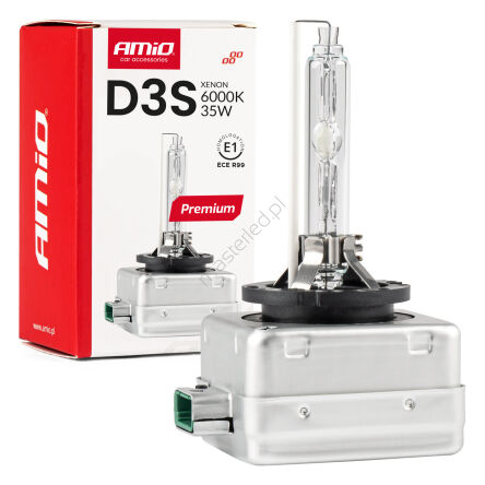 Żarówka ksenonowa żarnik xenon D3S 6000K AMiO PREMIUM AMIO-01979