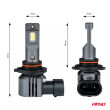 Żarówki samochodowe LED seria X4 Aviator HB3 9005 HIR1 9011 H10 6500K Canbus AMIO-03766 - 3