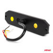 Lampa błyskowa ostrzegawcza płaska 6x3W LED R65 R10 12V 24V AMIO-03930 - 3