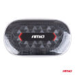 Belka ostrzegawcza bezprzewodowa LED z pilotem R65 R10 326x186x63 26W 12V 24V AMIO-04369 - 8