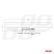 Belka ostrzegawcza bezprzewodowa LED z pilotem R65 R10 326x186x63 26W 12V 24V AMIO-04369 - 14