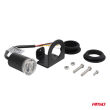 Lampa ostrzegawcza okrągła pomarańczowa LED R65 12V 24V 12W AMIO-04864 - 2