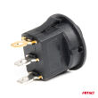 Włącznik przełącznik przycisk okrągły 12V 20A ON OFF podświetlenie żółte AMIO-03962 - 2