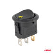 Włącznik przełącznik przycisk okrągły 12V 20A ON OFF podświetlenie żółte AMIO-03962 - 4