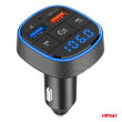 Transmiter samochodowy FM 2×USB-A 12V 24V AMIO-04648 - 5