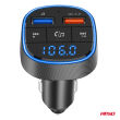 Transmiter samochodowy FM 2×USB-A 12V 24V AMIO-04648 - 8