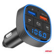 Transmiter samochodowy FM 2×USB-A 12V 24V AMIO-04648 - 10