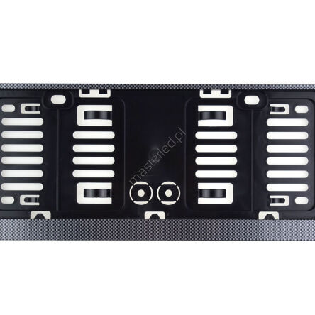 Ramka tablicy rejestracyjnej carbon krótka USA AMIO-02795