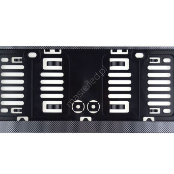 Ramka tablicy rejestracyjnej carbon krótka USA AMIO-02795