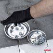 Zestaw misek magnetycznych ze stali nierdzewnej 110mm 150mm AMIO-04916 - 2