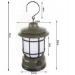 Lampa kempingowa biwakowa akumulatorowa led usb turystyczna hak pochodnia - 10