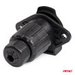 Gniazdo przyczepy 7 PIN Typ N 24V TIR AMIO-03221 - 2
